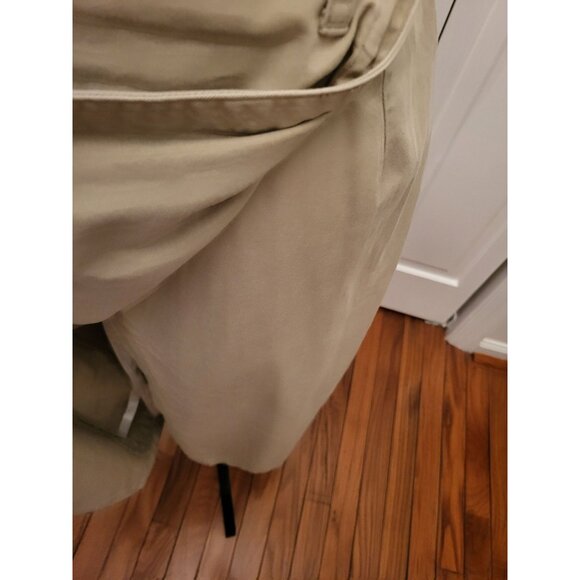 Vintage 90s Khaki Wrap Midi Skirt Gap sz  6 Preppy American Western Minimalist - Picture 7 of 7